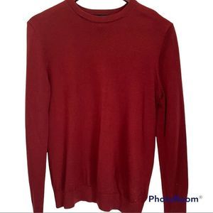 H&M men’s lightweight crew neck long sleeve red sweater size small